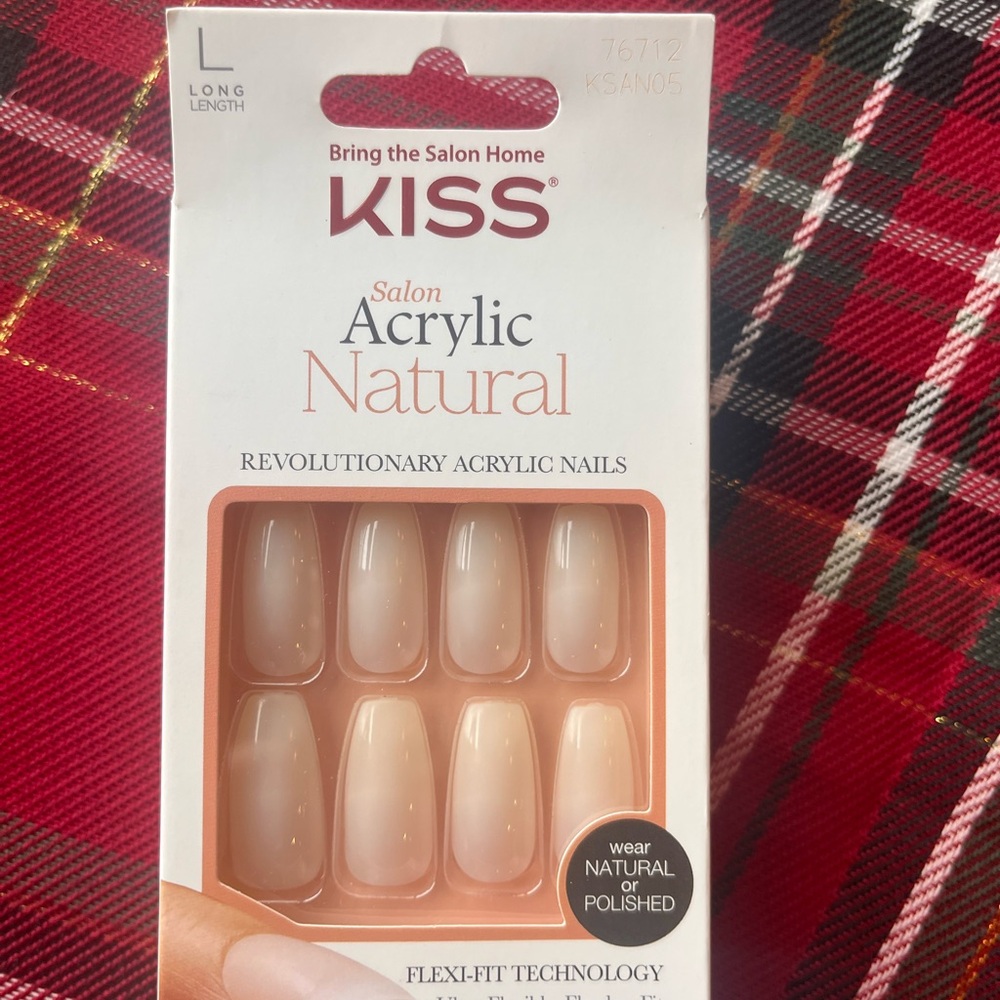 KISS Natural Acrylic Nails - Long Length